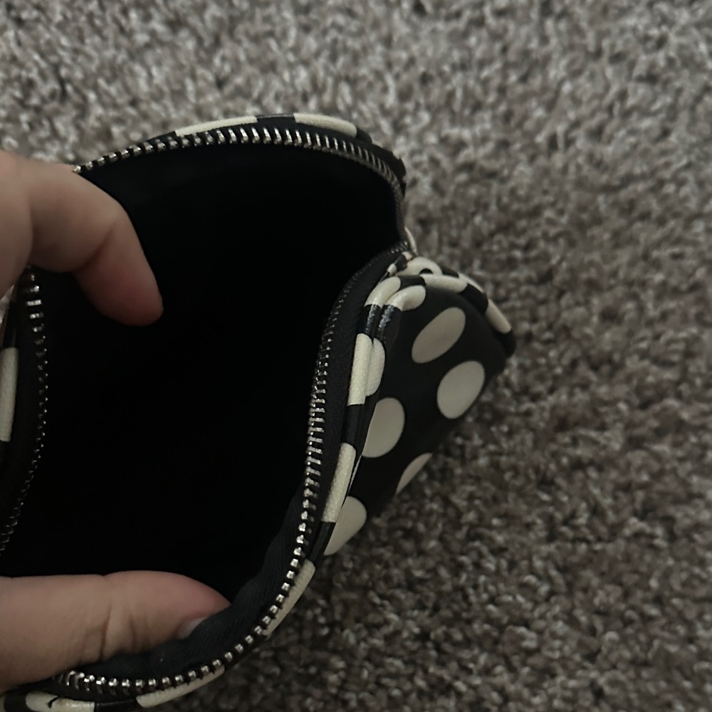 IT Cosmetics Black and White Polka Dot Cosmetic Bag - Picture 3 of 4